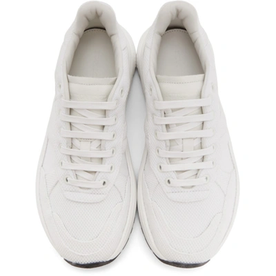 Shop Bottega Veneta White Mesh Speedster Sneakers In 9000 White