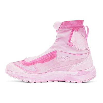 Shop 11 By Boris Bidjan Saberi Pink Salomon Edition High Bamba 2 Sneakers In Pink Panthe