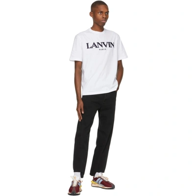 Lanvin Bumpr Leather & Mesh Running Sneakers In 3922 Burgun