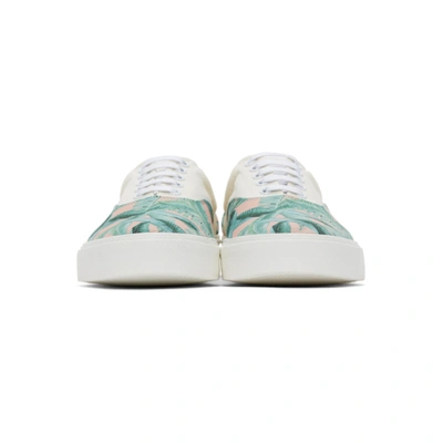 Shop Amiri Off-white Banana Leaf Sneakers In Green