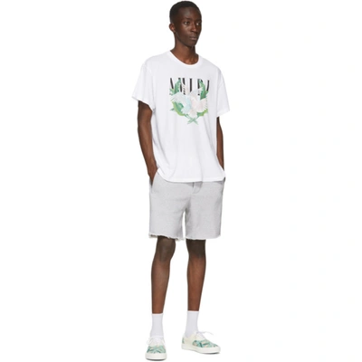 Shop Amiri Off-white Banana Leaf Sneakers In Green