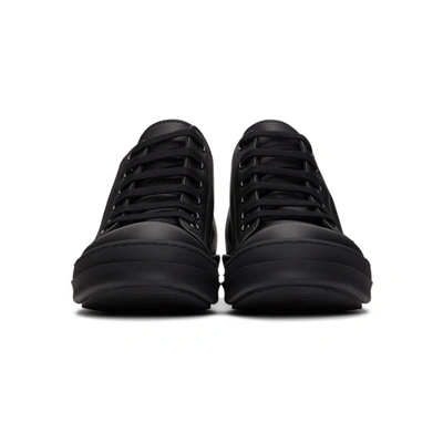 Shop Rick Owens Black Low Sneakers In 99 Black