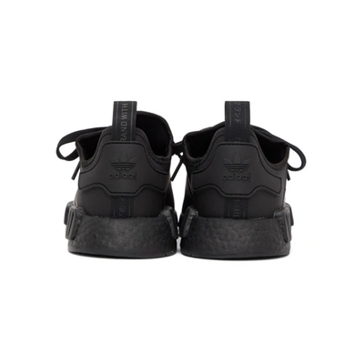 Shop Adidas Originals Black Nmd_r1 Sneakers