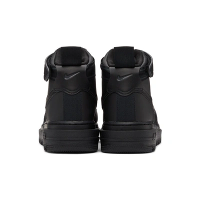 Shop Nike Black Air Force 1 Boot Sneakers In 001 Blk/ant