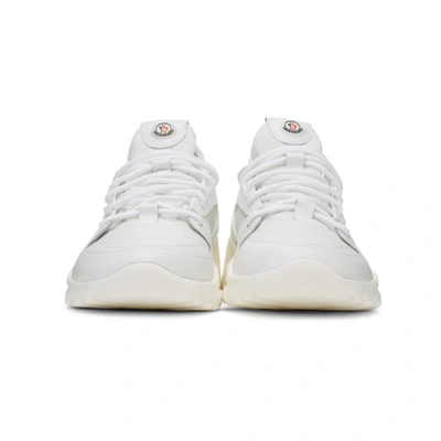Shop Moncler White Anakin Sneakers In 001 White