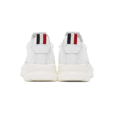 Shop Moncler White Anakin Sneakers In 001 White