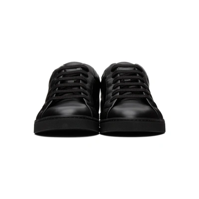 Shop Fendi Black Leather 'forever ' Sneakers In F0abb Black