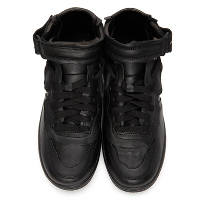 Shop Comme Des Garçons Homme Deux Black Nike Edition Air Force 1 Mid Sneakers In 1 Black