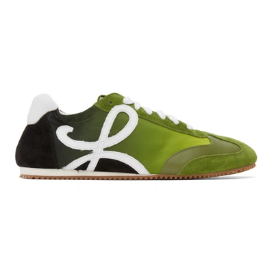 Shop Loewe Green Ballet Runner Sneakers In 4061 Green