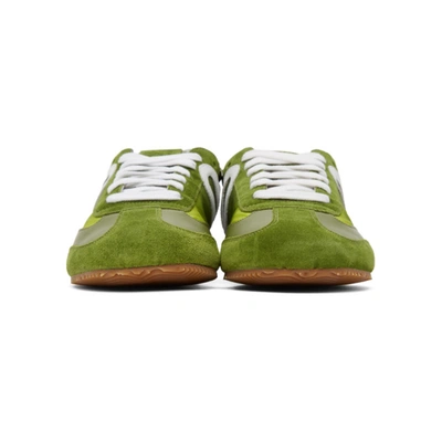 Shop Loewe Green Ballet Runner Sneakers In 4061 Green