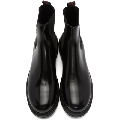 Shop Alexander Mcqueen Black Hybrid Chelsea Boots In 1000 Black