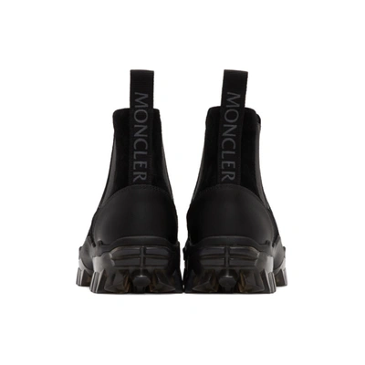 Shop Moncler Black Ayden Chelsea Boots In 999 Black
