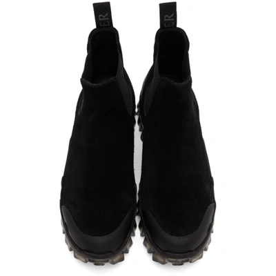 Shop Moncler Black Ayden Chelsea Boots In 999 Black