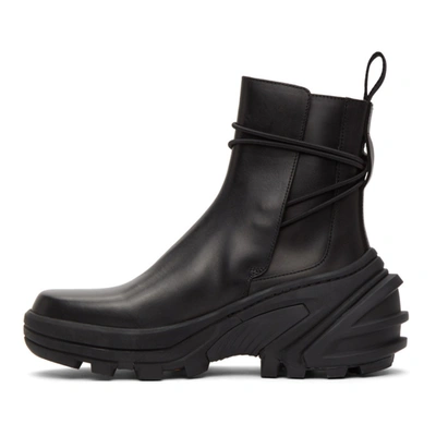 Shop Alyx 1017  9sm Black Buckle Fixed Skx Sole Chelsea Boots In Blk0001 Blk