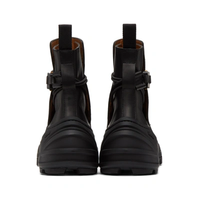 Shop Alyx 1017  9sm Black Buckle Fixed Skx Sole Chelsea Boots In Blk0001 Blk