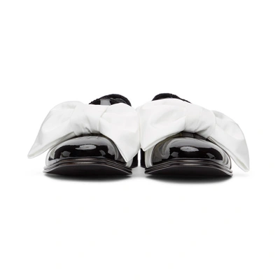 Shop Alexander Mcqueen Black & White Leather Loafers In 1071 Black/white/sil