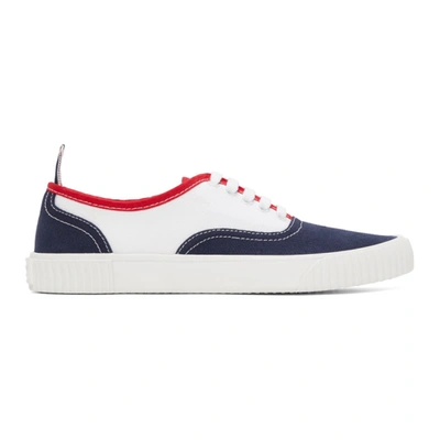 Shop Thom Browne Multicolor Heritage Vulcanized Sneakers In 960 Rwbwht