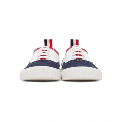 Shop Thom Browne Multicolor Heritage Vulcanized Sneakers In 960 Rwbwht