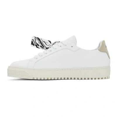Shop Off-white White & Blue Arrows Sneakers In White/blue