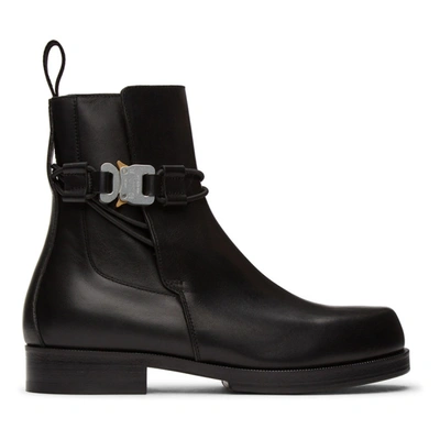 Shop Alyx Black Buckle Chelsea Boots In Black 14539885