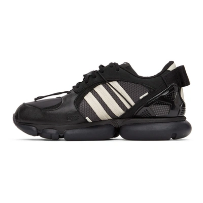 Shop Oamc Black Adidas Originals Edition O-6 Sneakers In Core Black