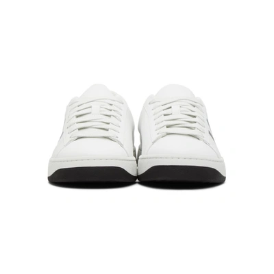 Shop Kenzo White K-logo Kourt Sneakers In 62 Glacier