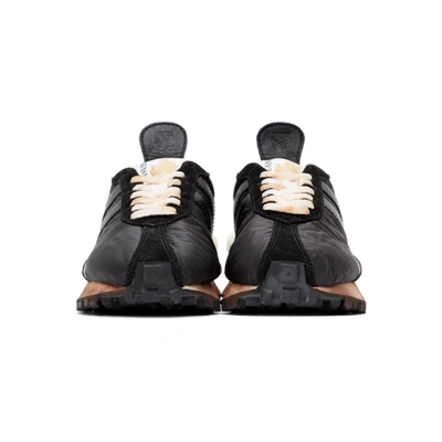 Shop Lanvin Black Nylon Bumper Sneakers In 10 Black