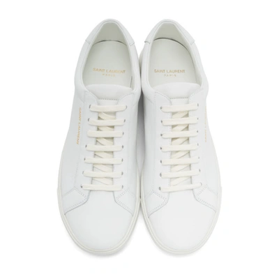 Shop Saint Laurent White Andy Sneakers In 9030 White
