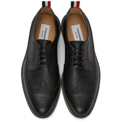 Shop Thom Browne Black Classic Longwing Brogues In 001 Black