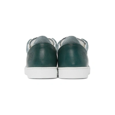 Shop Loewe Green Soft Sneakers In 6490 Steel