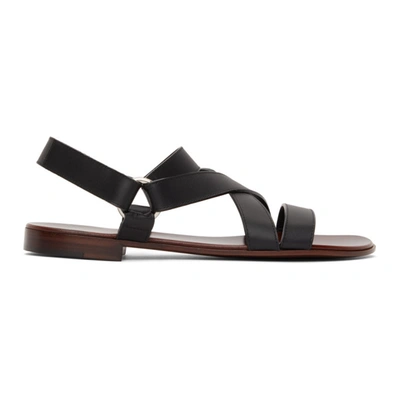 Shop Giuseppe Zanotti Black Liam Sandals