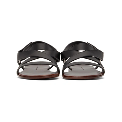 Shop Giuseppe Zanotti Black Liam Sandals