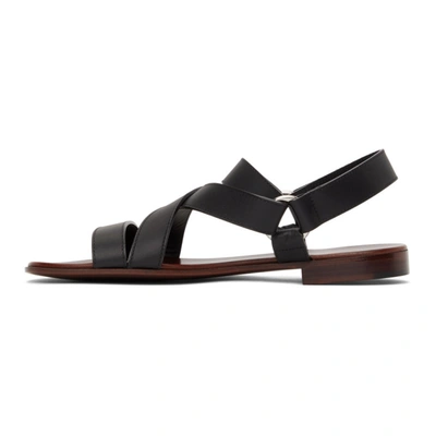 Shop Giuseppe Zanotti Black Liam Sandals