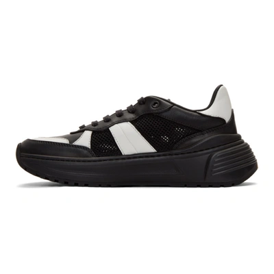 Shop Bottega Veneta Black & White Speedster Sneakers In 1076 Black