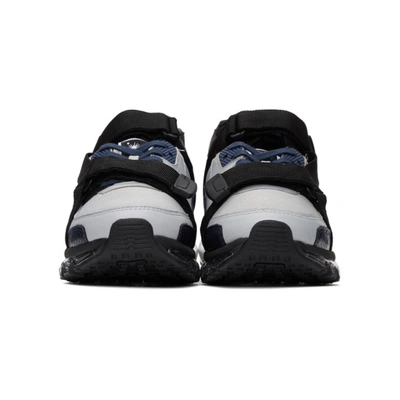 Shop Miharayasuhiro Black And Grey Half And Half Sandals In Blk/grey