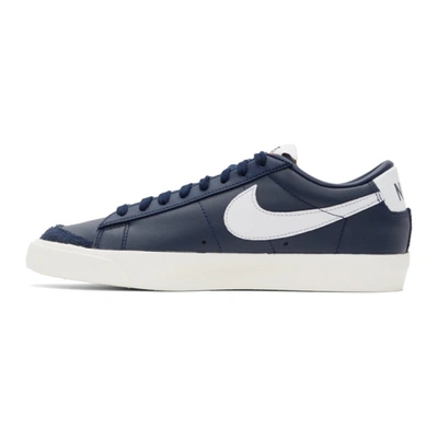 Shop Nike Navy Blazer Low '77 Vintage Sneakers In 400 Midnigh