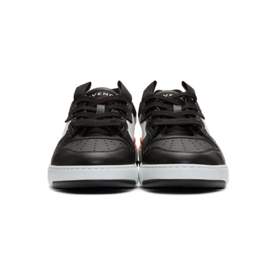 Shop Givenchy Black & White Wing Low Sneakers In 004 Blk/wht