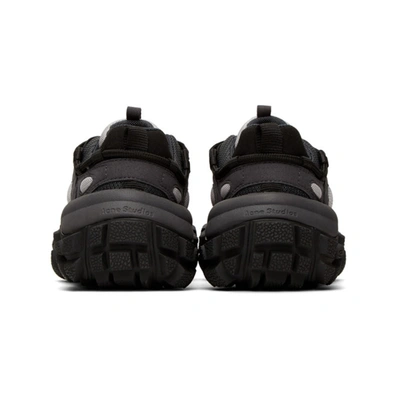 Shop Acne Studios Black Bolzter Sneakers In Fadedblack