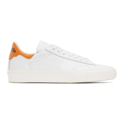 Shop Heron Preston White & Orange Vulcanized Sneakers In 0122 Whiora