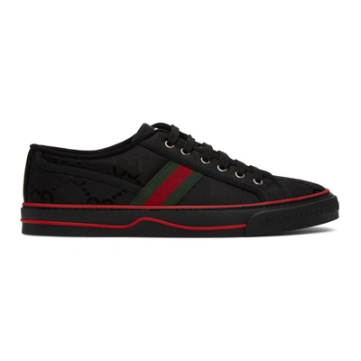 Shop Gucci Black ' Tennis 1977' Off The Grid Sneakers In 1072 Black