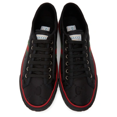 Shop Gucci Black ' Tennis 1977' Off The Grid Sneakers In 1072 Black