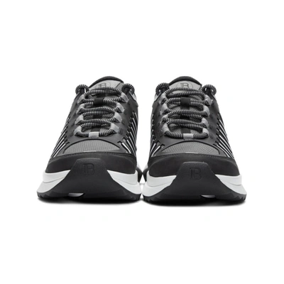 BALMAIN 灰色 B-TRAIL 运动鞋