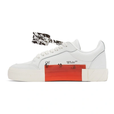 Shop Off-white White Vulcanized Low Sneakers