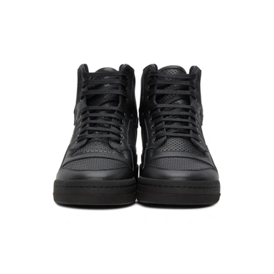 Shop Saint Laurent Black Court Classic Sl/10h Sneakers In 1000 Black