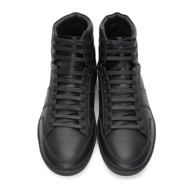 Shop Saint Laurent Black Court Classic Sl/10h Sneakers In 1000 Black