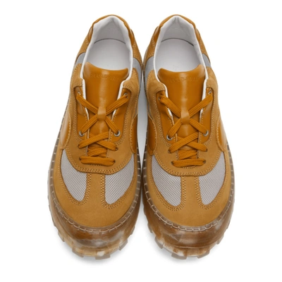 Shop A-cold-wall* Tan Suede 180 Strand Sneakers In Saffron