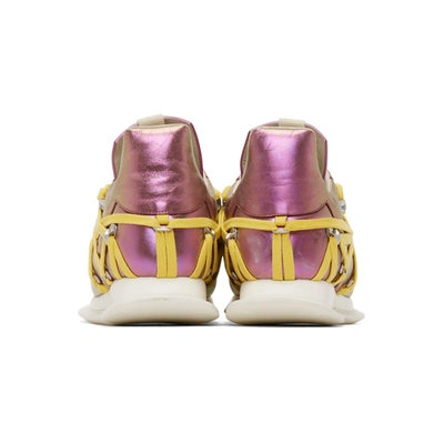 Shop Rick Owens Pink Maximal Runner Sneakers In 156121 Iris