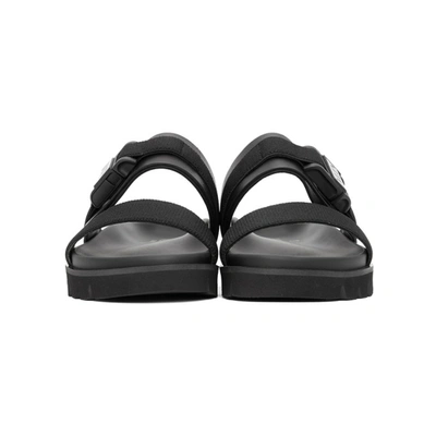 Shop Valentino Black  Garavani Vltn Slides In 0no Nero/ne