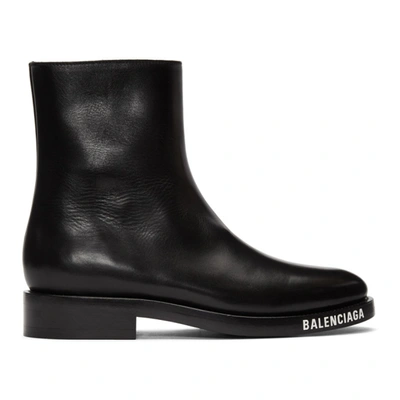 Shop Balenciaga Black Soft Boots In 1000 Black