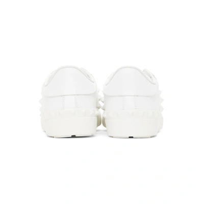 Shop Valentino White  Garavani Rockstud Untitled Sneakers In 0bo Bianco/